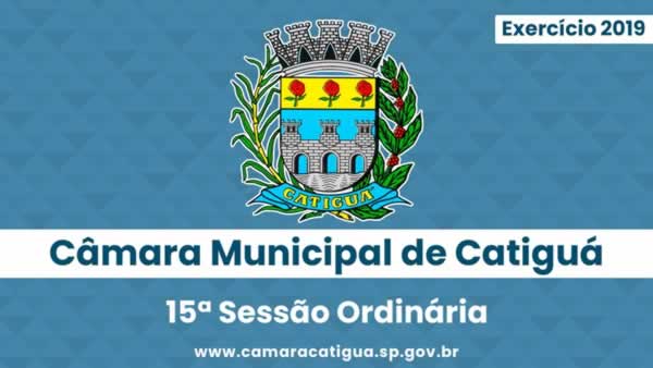 15ª Sessão Ordinária de 2019