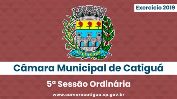 5ª Sessão Ordinária de 2019